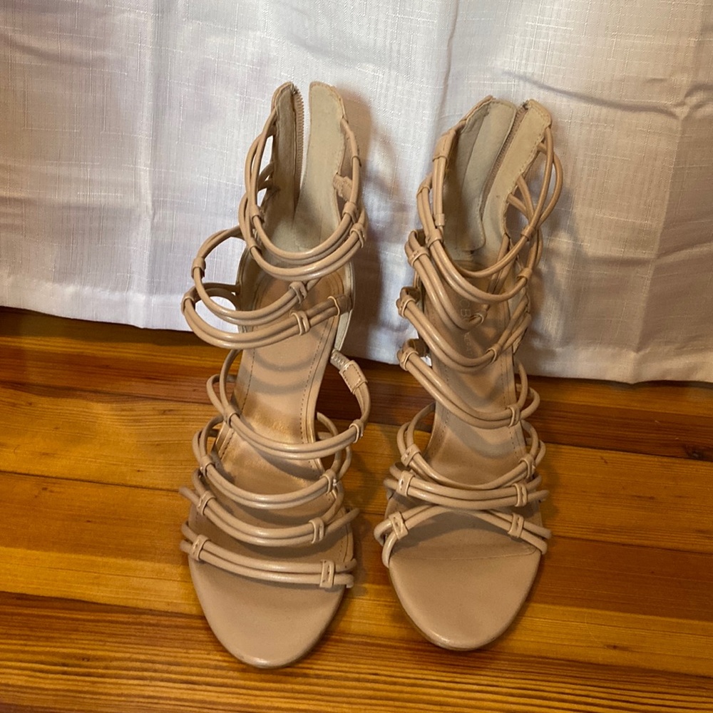 BCBG Generation strappy heels.